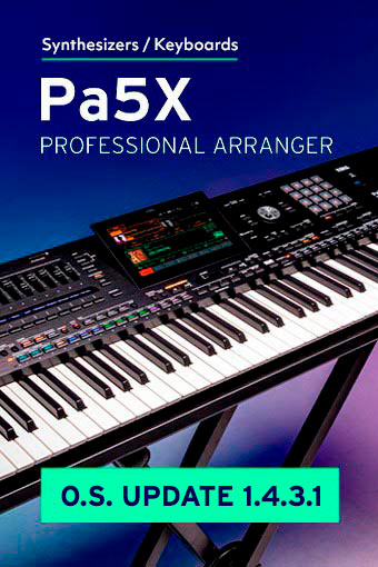 Novo Sistema Operacional Korg Pa5X 1.4.3.1