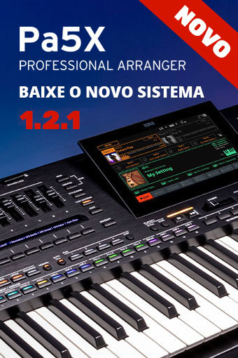 Korg Pa5X Novo Sistema 1.2.1